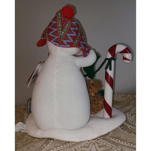 Hallmark Jingle Pals 2017 Stocking Hung With Care Singing Snowman Candy Canes - Picture 3 of 3